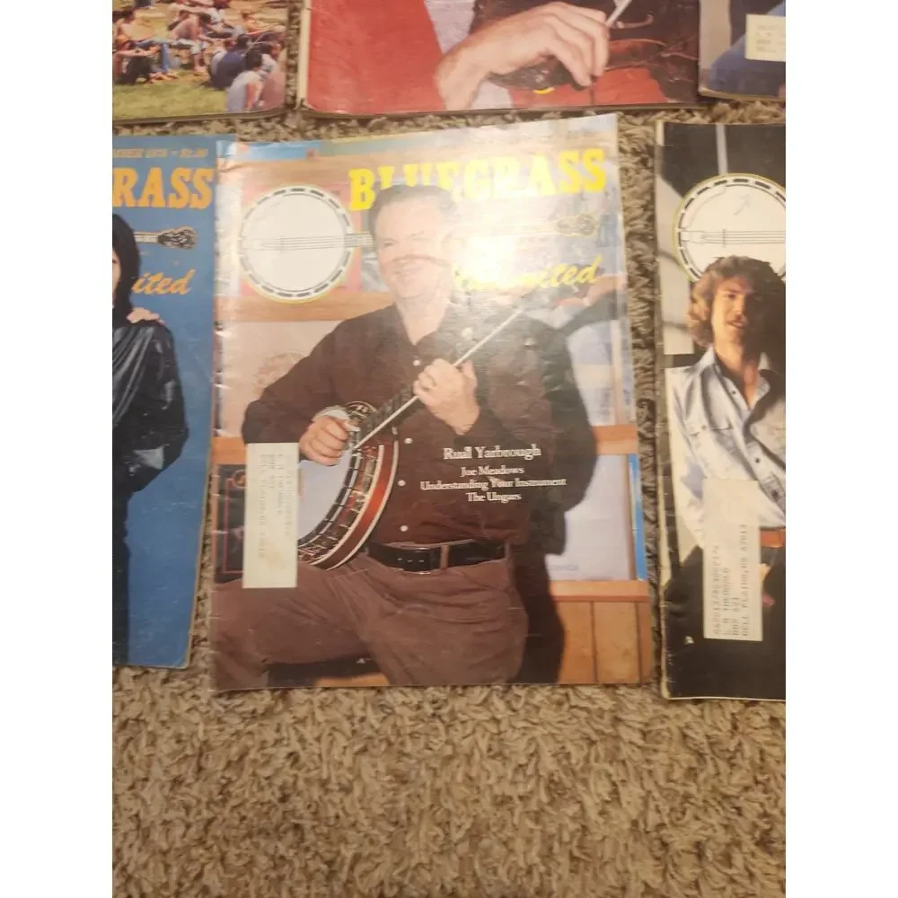 Lot Of 9 1970s Bluegrass Unlimited Magazines 1978